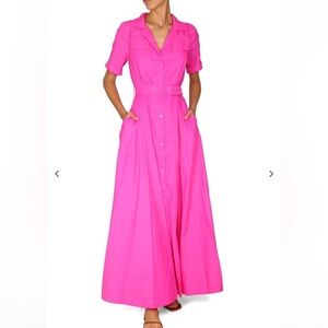 STAUD MILLE DRESS PINK SIZE XSMALL FITS SIZE 4/6